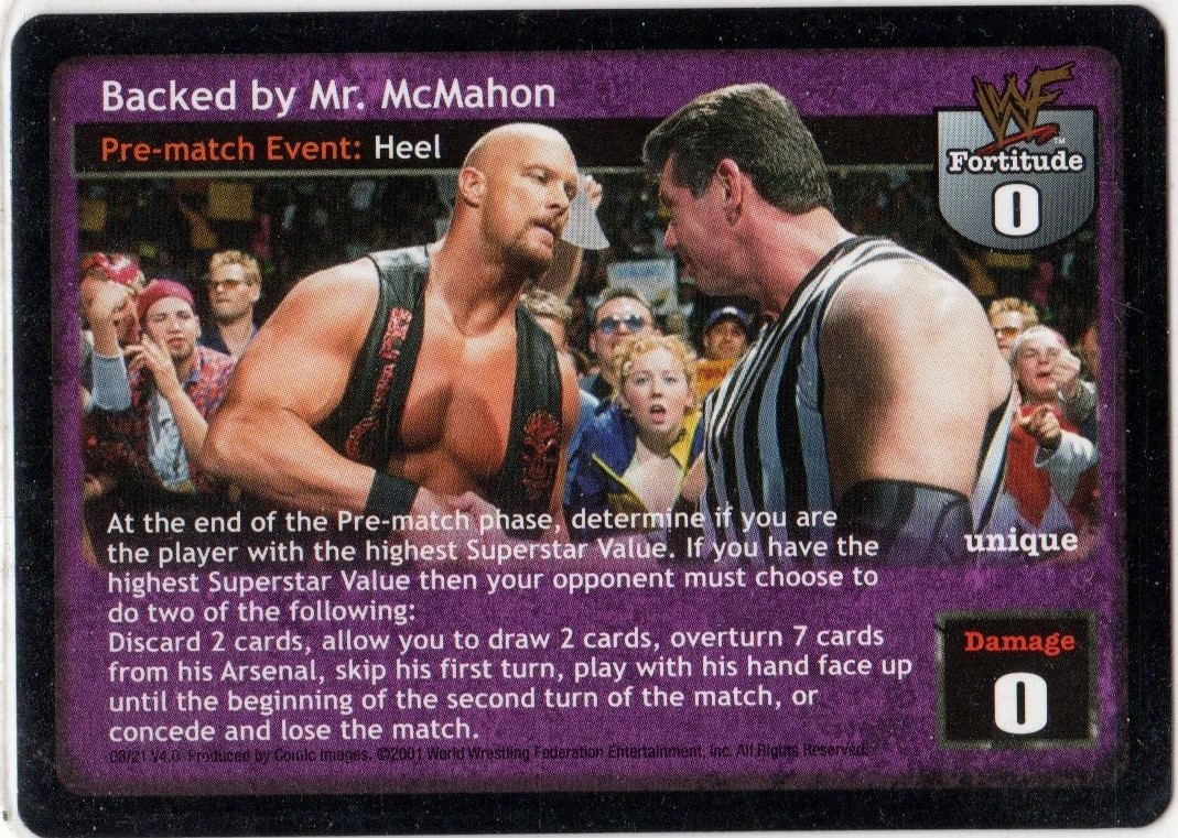 Backed by Mr. McMahon